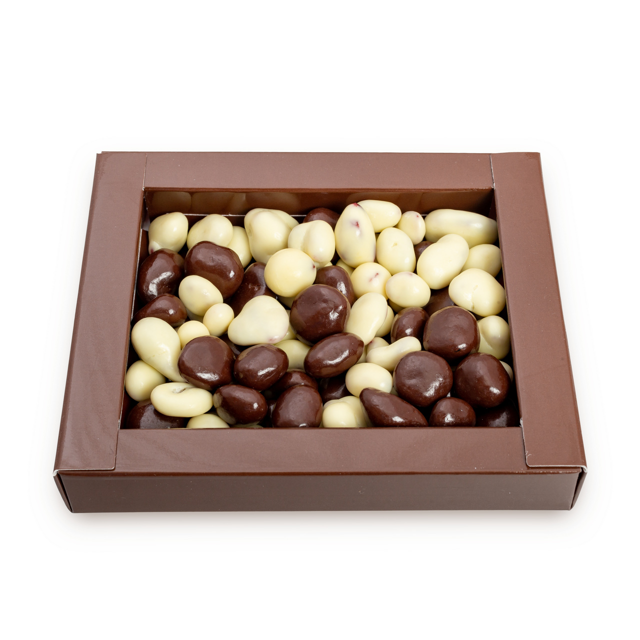 Drajeuri din ciocolată amăruie cu coajă de portocale și vișine uscată, 150 g