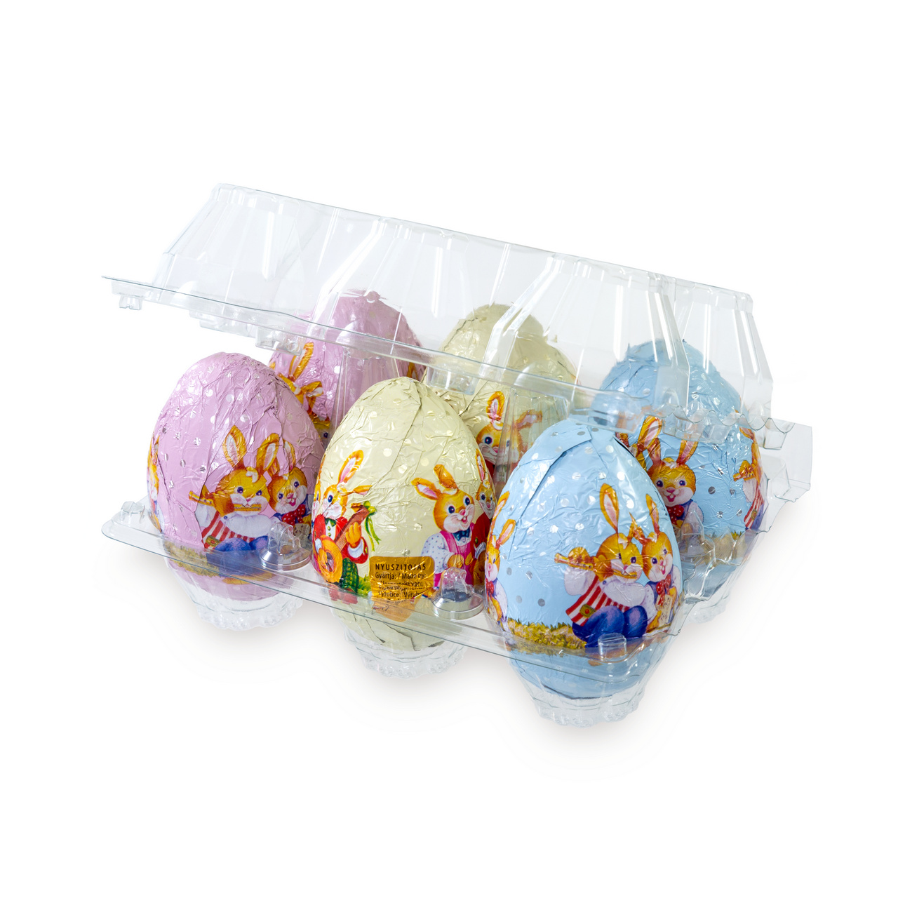 Set 25 figurine ouă din masă de cacao – Trilla, 6,5 cm, 20 g