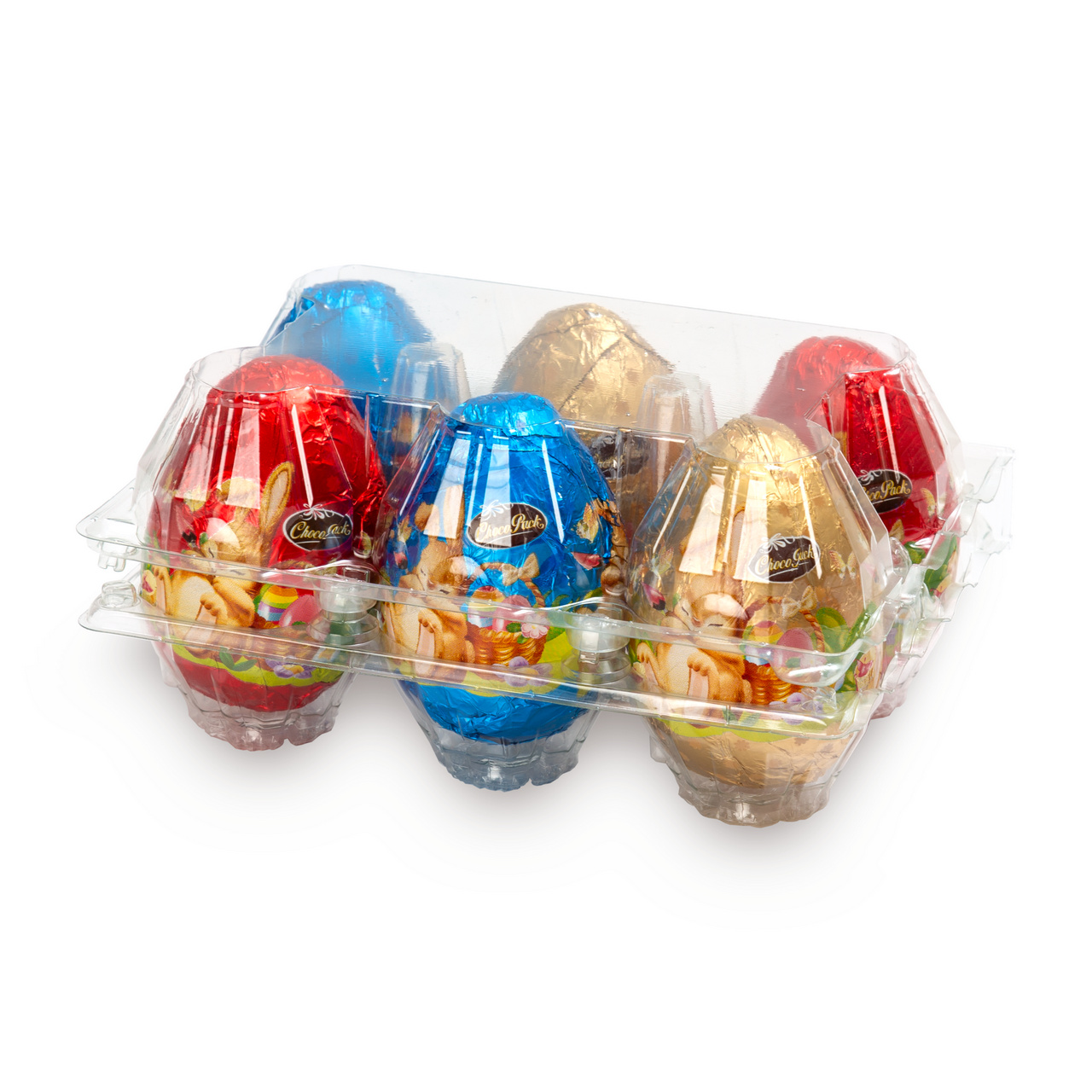 Set 25 figurine ouă din ciocolată lapte, 6,5 cm, 20 g