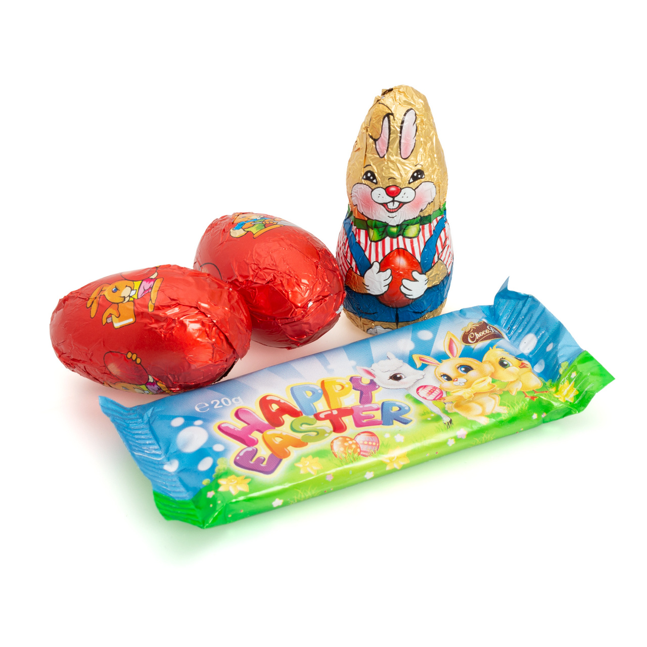Pachet iepuraș cu figurine din masă de cacao, 50 g - mov