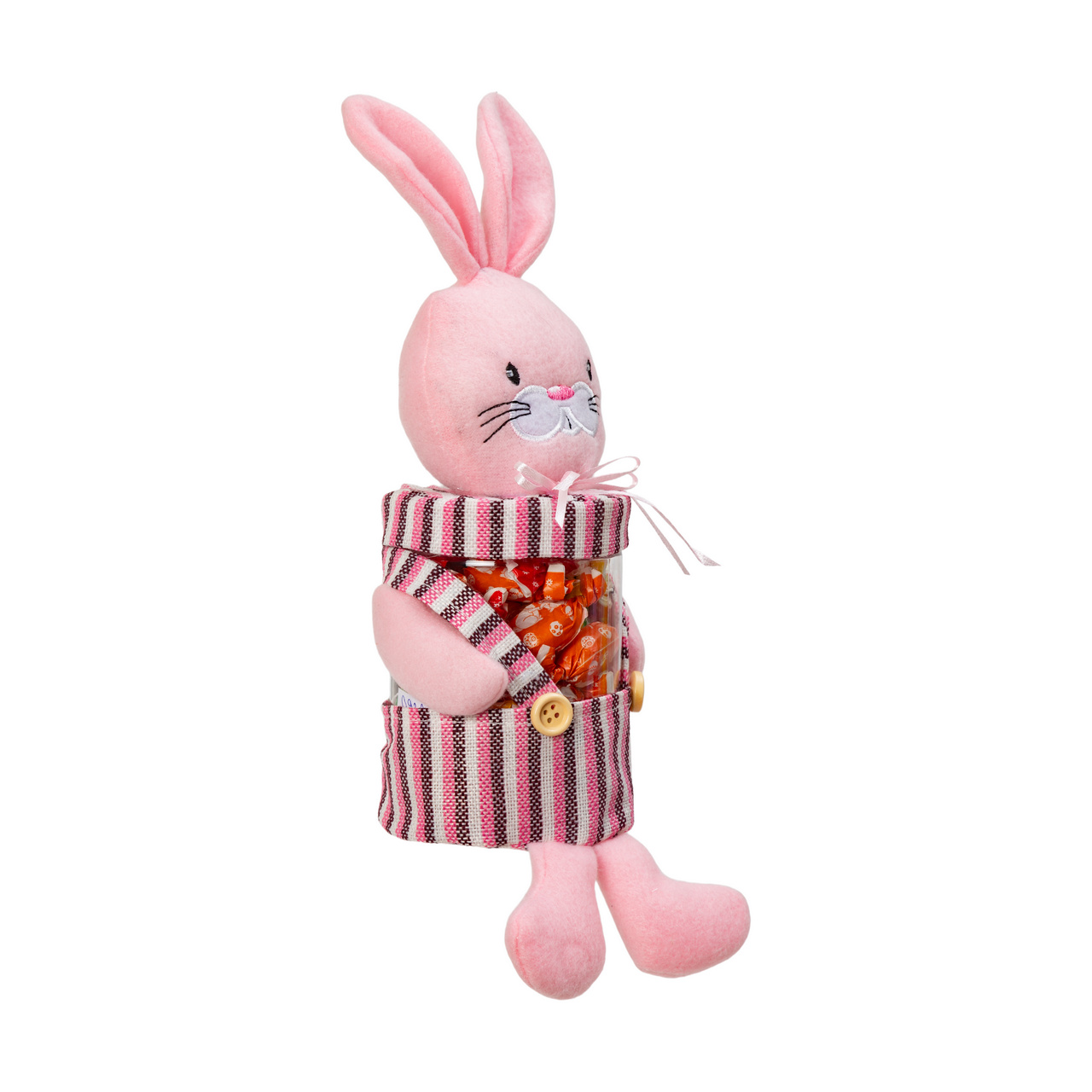 Pachet Paște gentuță cu diferite dulciuri, 226 g-roz