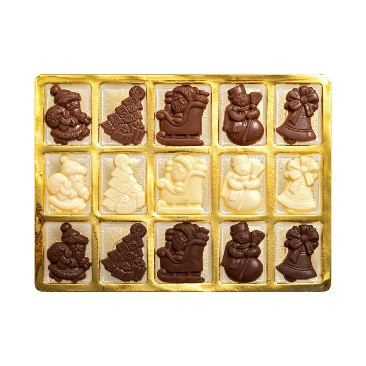 Calendar advent cu ciocolată lapte, 50 g