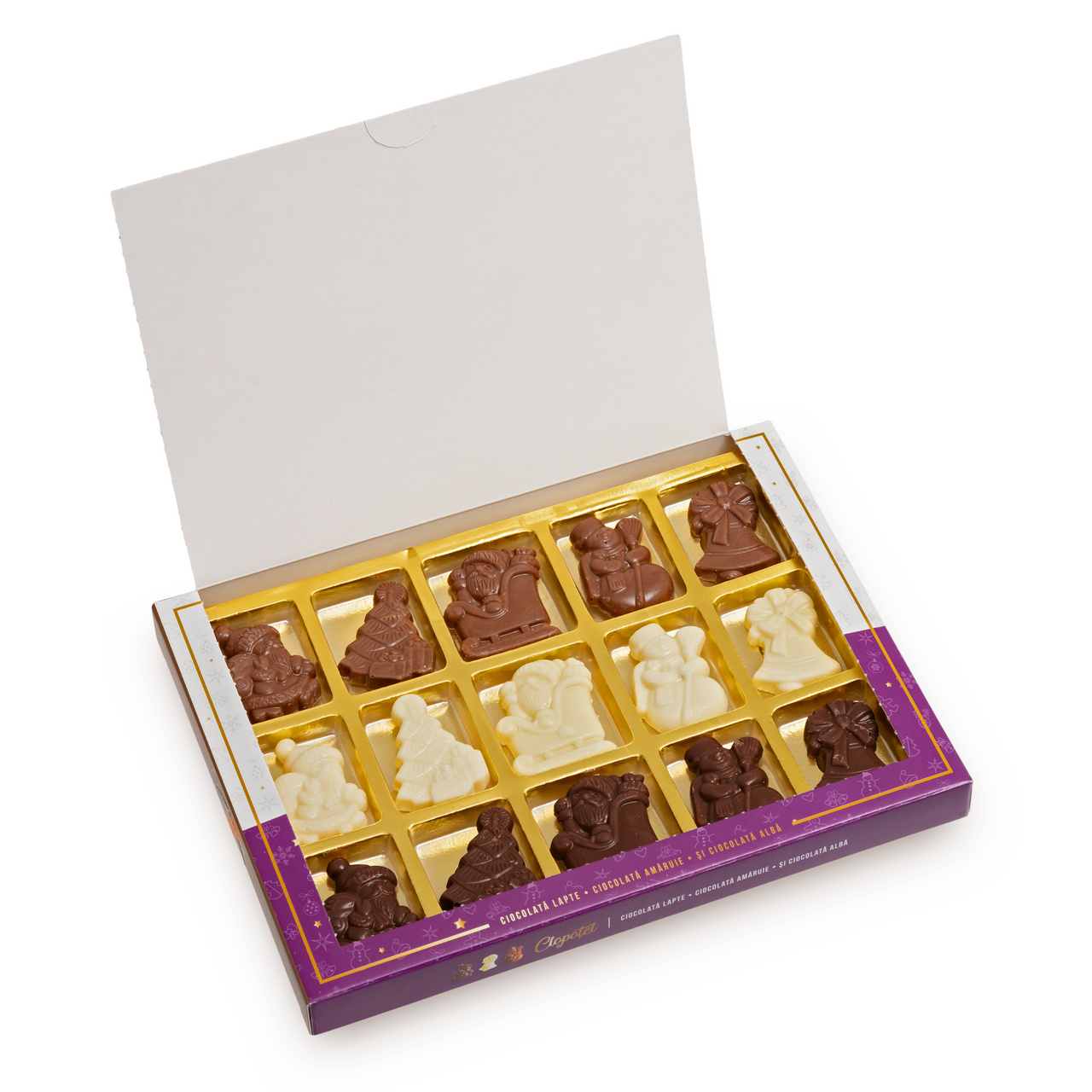 Calendar advent cu ciocolată lapte, 50 g