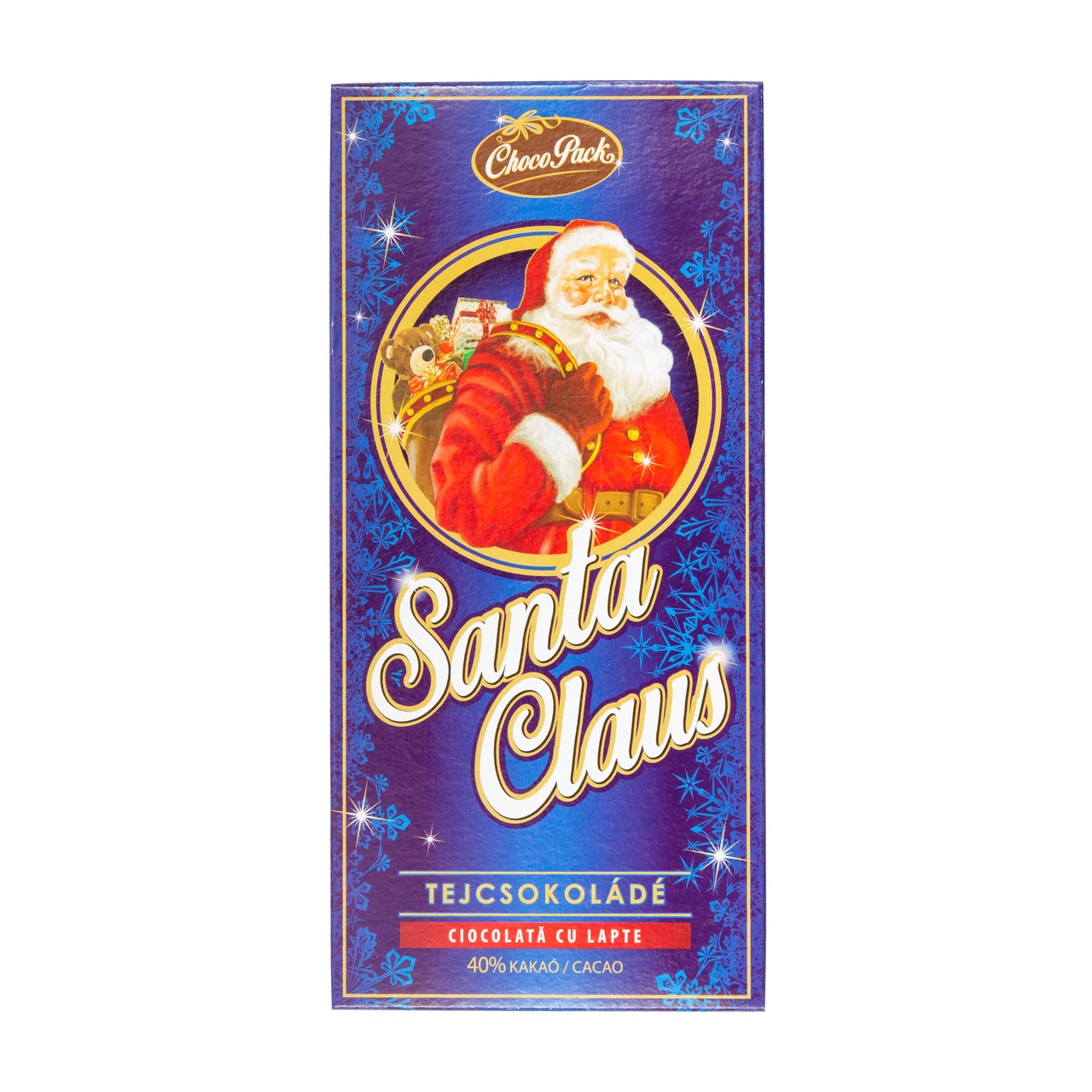Tabletă din ciocolată cu lapte, Moș Crăciun, 80 g