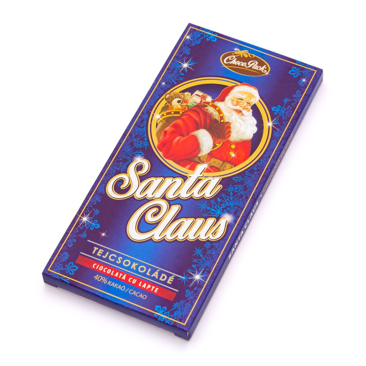 Tabletă din ciocolată cu lapte, Moș Crăciun, 80 g