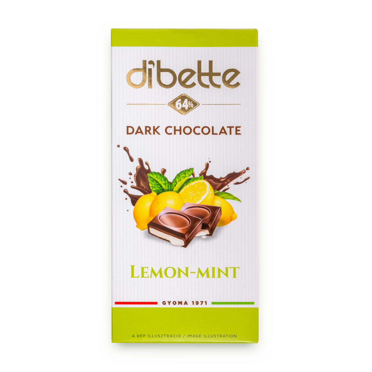 Ciocolată neagră Dibette cu fructoză – cremă de cappucino, 80 g