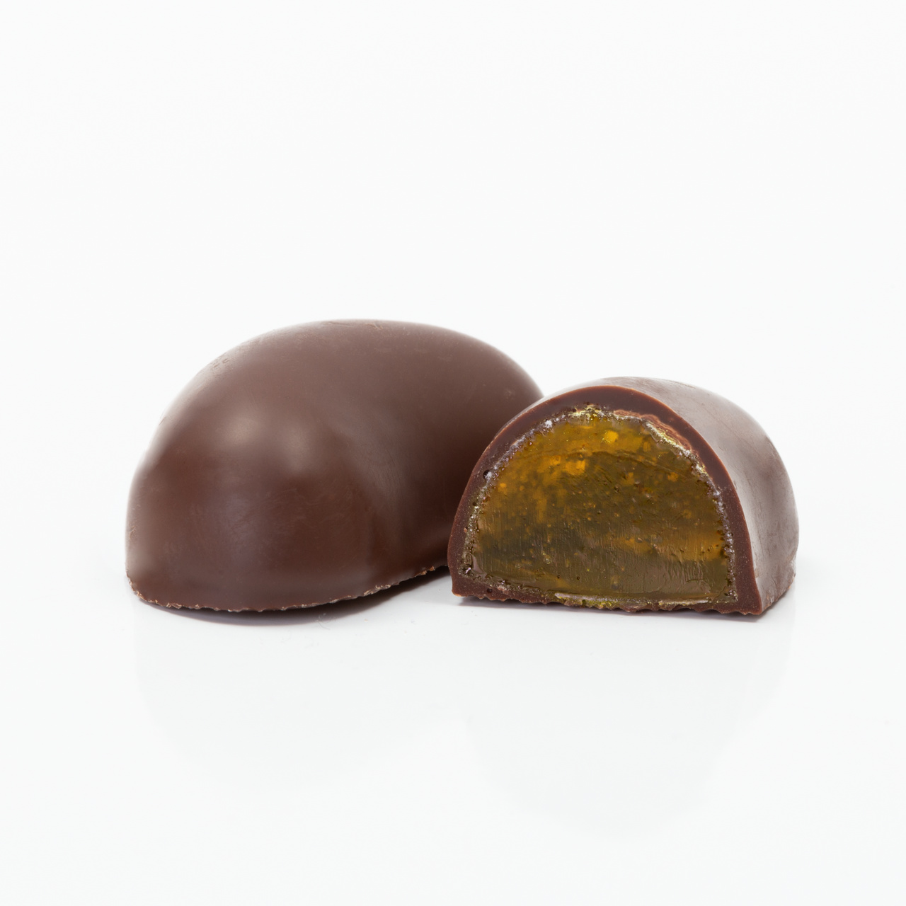 Jeleu Jellybon cu gust de portocale, învelit în ciocolată, 210 g