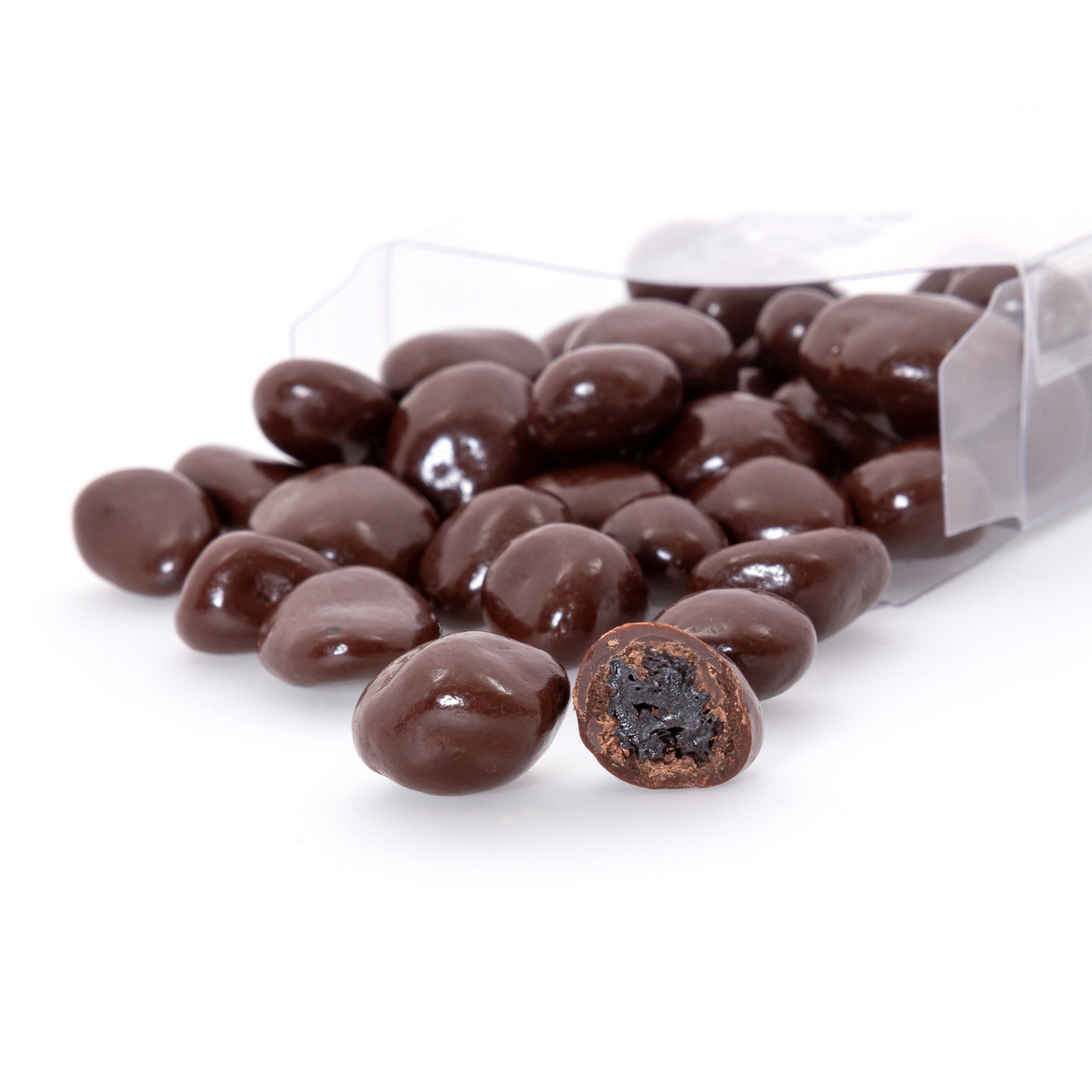 Drajeuri din ciocolată albă, cu merișoare, 100 g