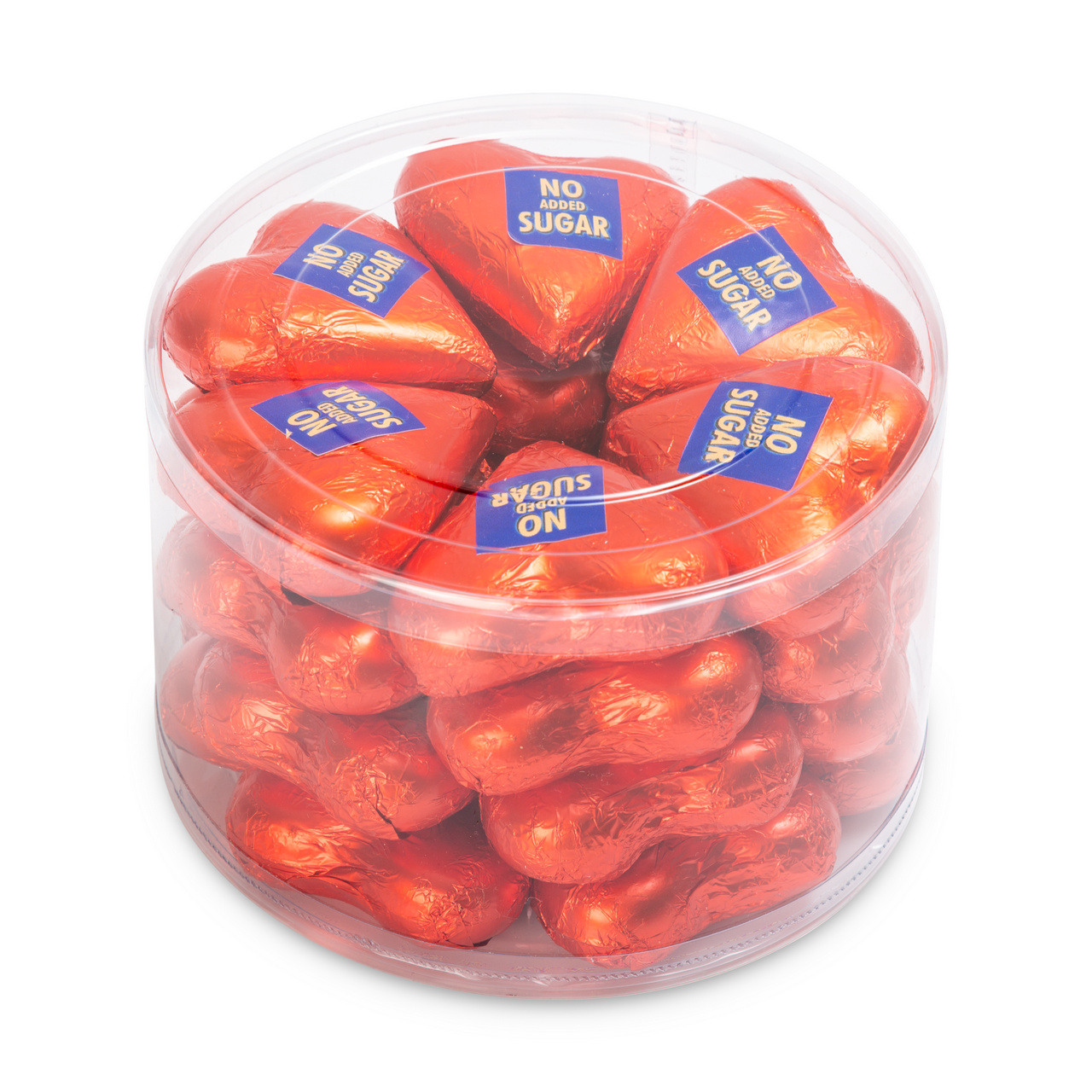 Set 24 figurine din ciocolată amăruie, cu îndulcitori –  inimă,  24 bucăți × 30 g