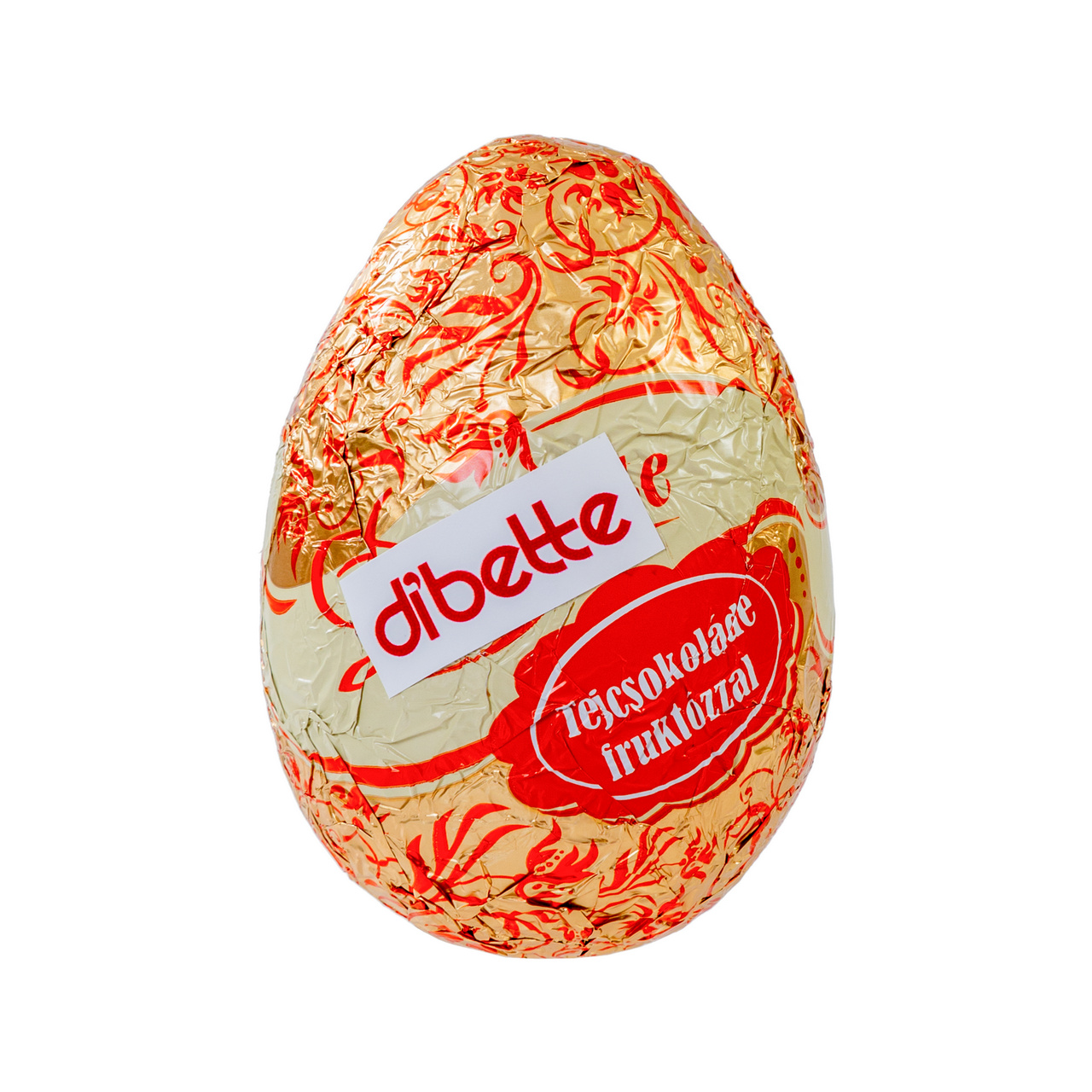 Figurină iepuraș de Paște, din ciocolată lapte, cu fructoză, 13,5 cm, 50 g
