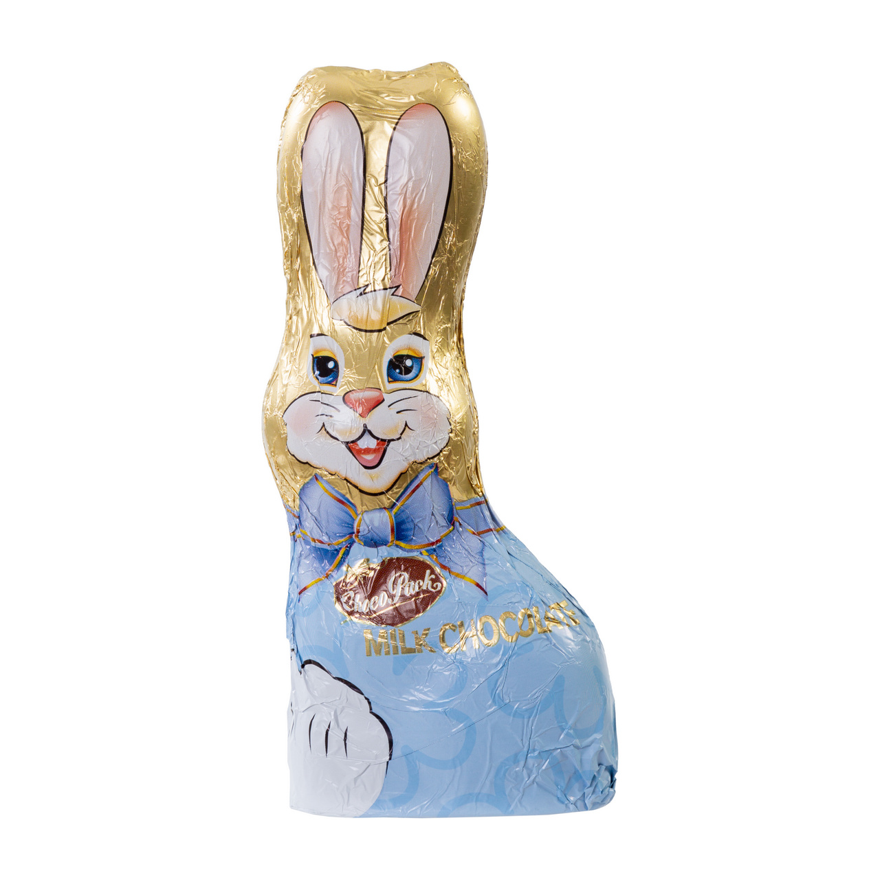 Set 20 figurine iepuraș de Paște din ciocolată lapte, 18 cm, 90 g