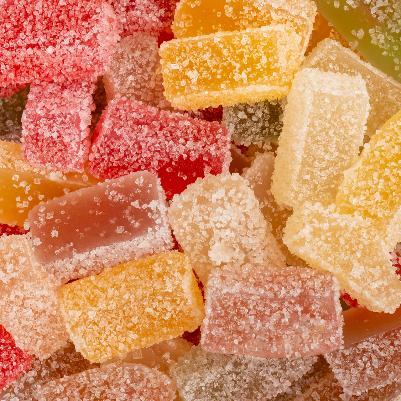 Jeleuri Jellybon cu gust de lămâie, portocale, zmeură și banane, 500 g