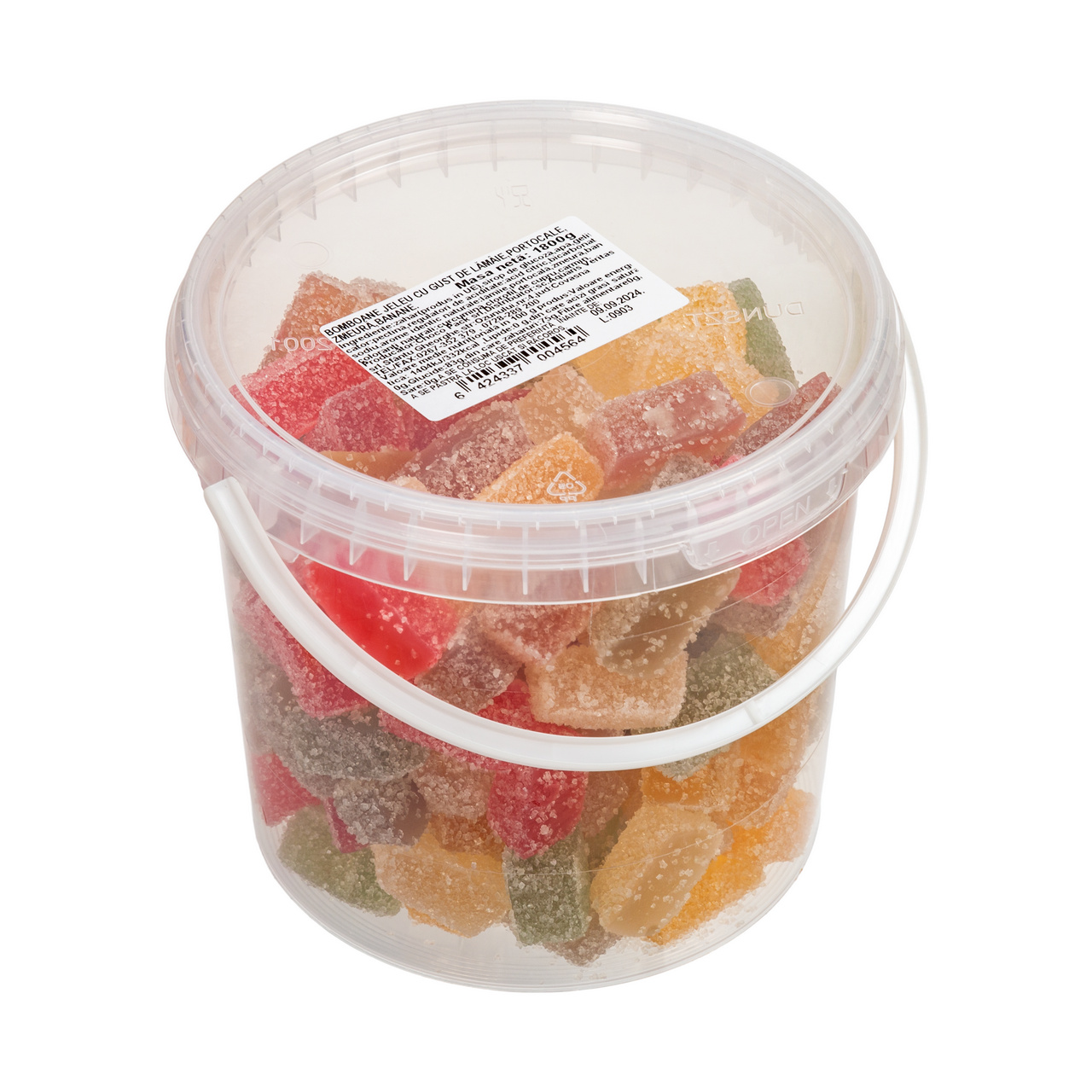 Jeleuri Jellybon cu gust de lămâie, portocale, zmeură și banane, 500 g