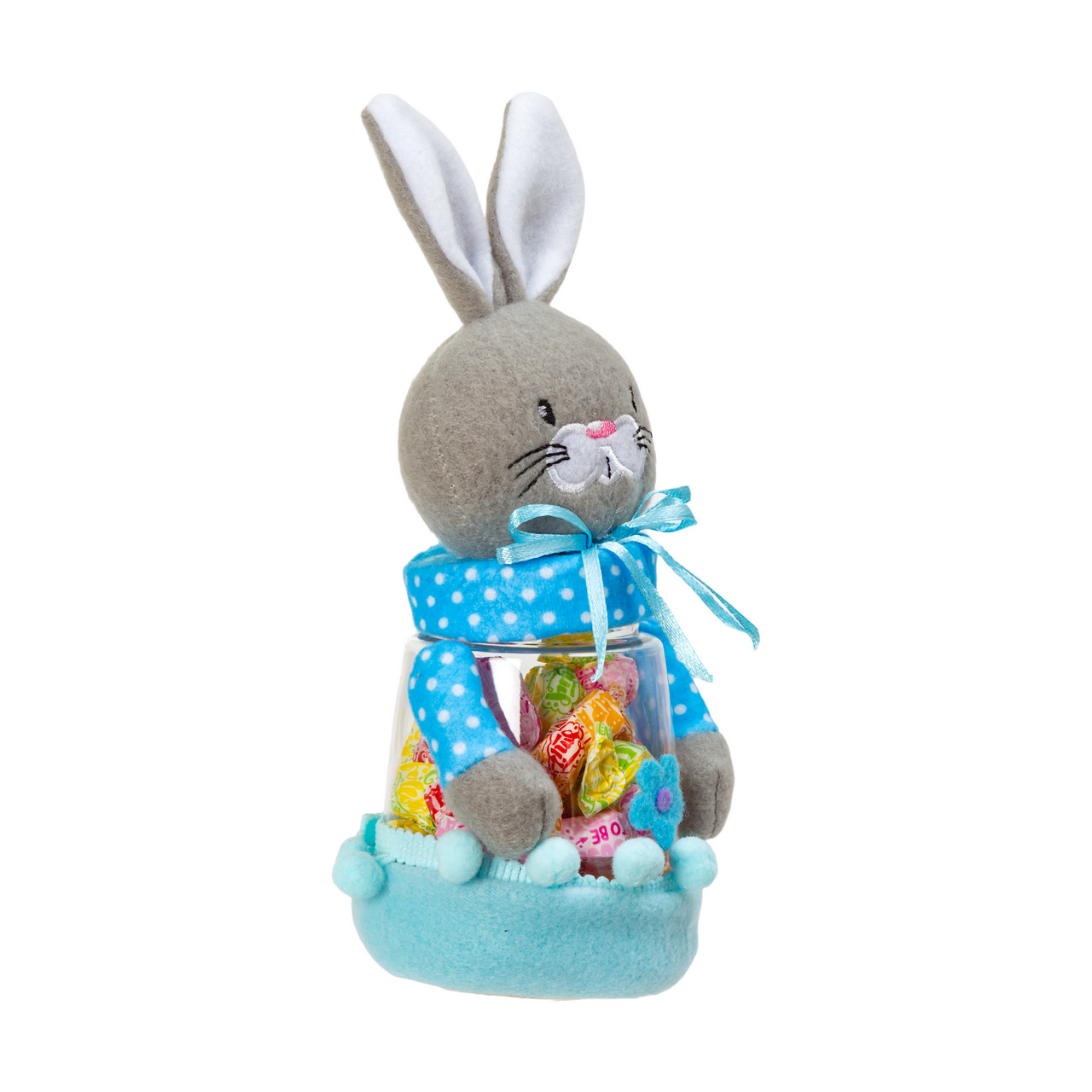 Pachet de Paște iepuraș roz, cu jeleu, 140 g
