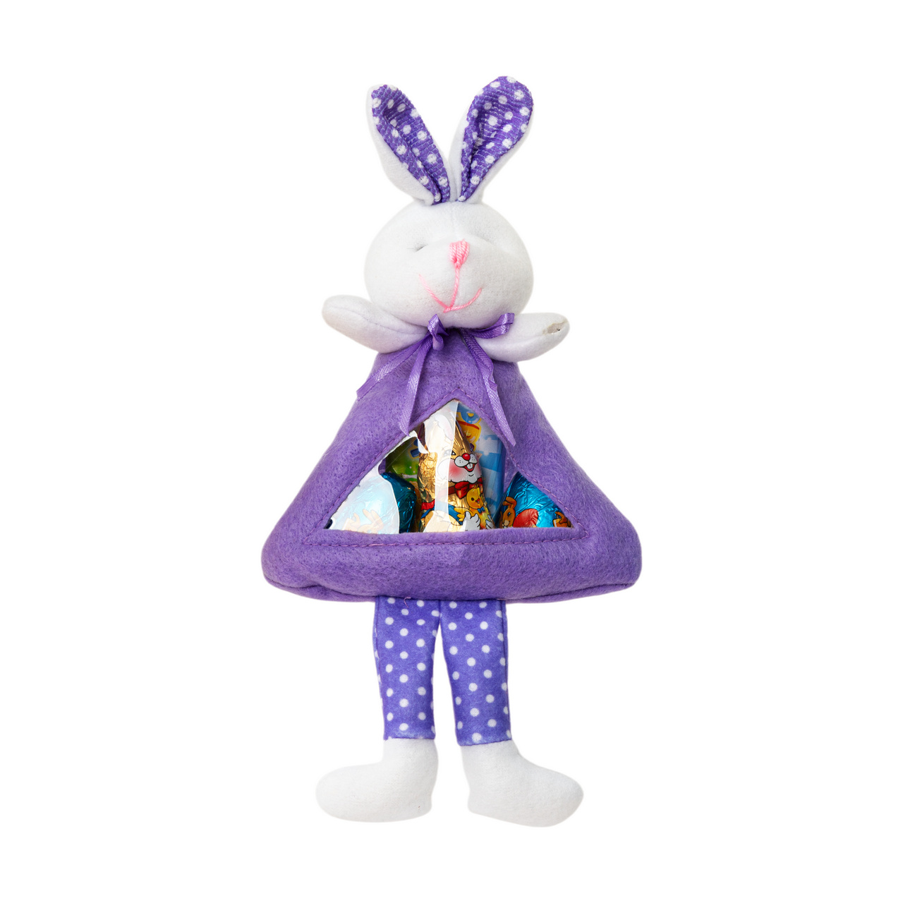 Pachet iepuraș cu figurine din masă de cacao, 50 g - galben
