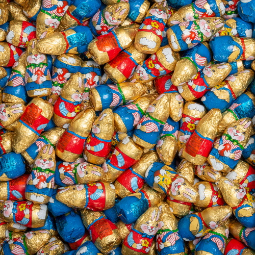 Figurine iepuraș din masă de cacao, 300 buc. × 10 g
