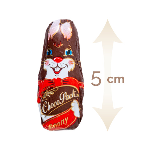 Set 4 figurine Paște din ciocolată lapte, 5 cm, 5 g