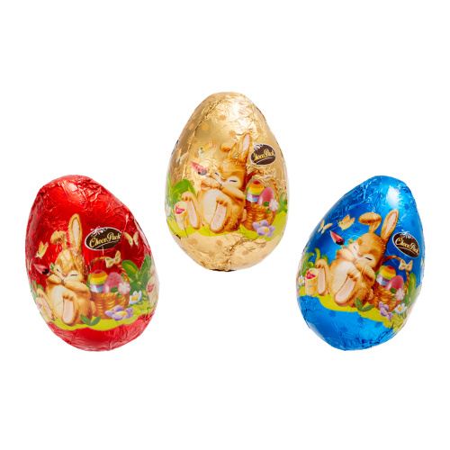 Set 25 figurine ouă din ciocolată lapte, 6,5 cm, 20 g