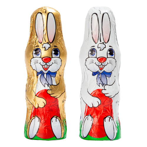 Set 21 figurine iepuraș din masă de cacao, 10,5 cm, 30 g