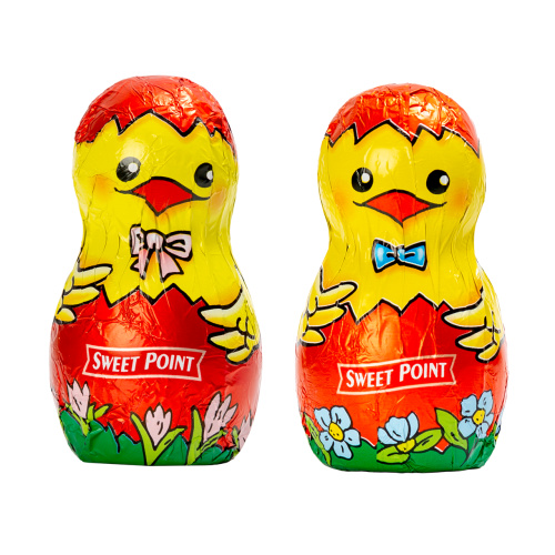 Set 36 figurine pui din masă de cacao, 7 cm, 26 g