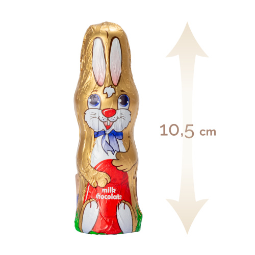 Figurină iepuraș din ciocolată lapte, 25 g