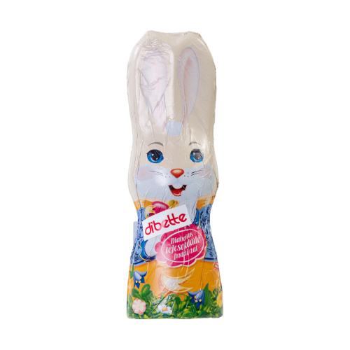 Set 40 figurine iepuraș de Paște, din ciocolată lapte, cu fructoză, 13,5 cm, 50 g