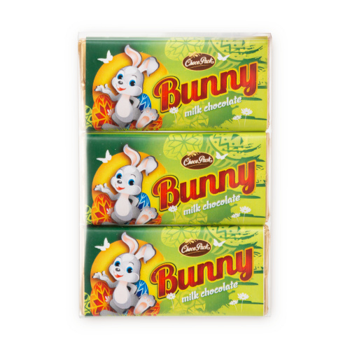 Set de 3 tablete din ciocolată cu lapte – Bunny, 20 g