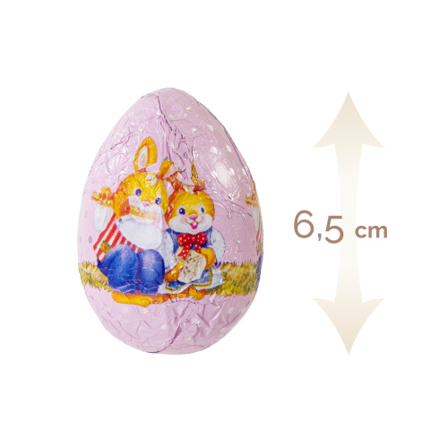 Set 36 figurine ouă de Paște din masă de cacao – Trilla, 6,5 cm, 20 g