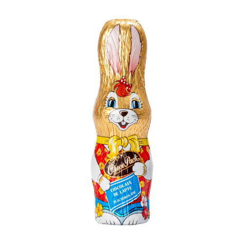 Set de 40 figurine iepuraș de Paște din ciocolată lapte, 14,5 cm, 45 g