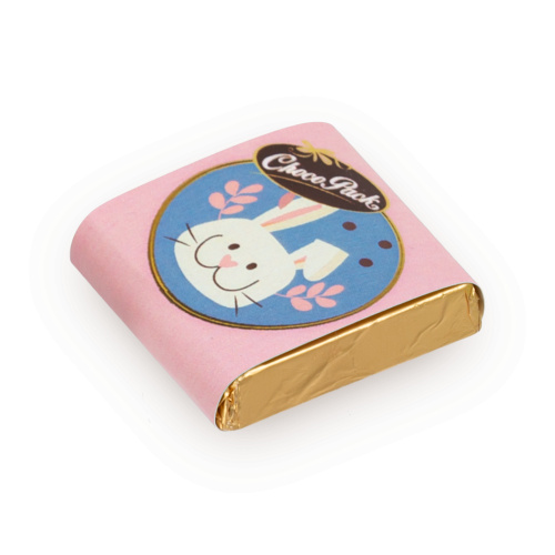 Tabletă din ciocolată cu lapte de mărime 3,5 × 3,5 cm, 10 g