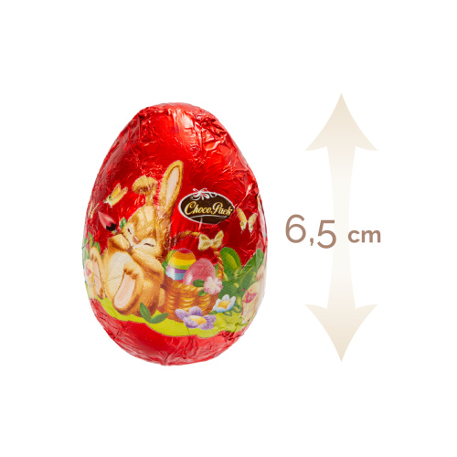 Figurine ouă de Paște din ciocolată lapte, 6,5 cm, 20 g