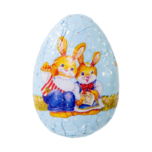 Figurină ouă de Paște din masă de cacao – Trilla, 6,5 cm, 20 g