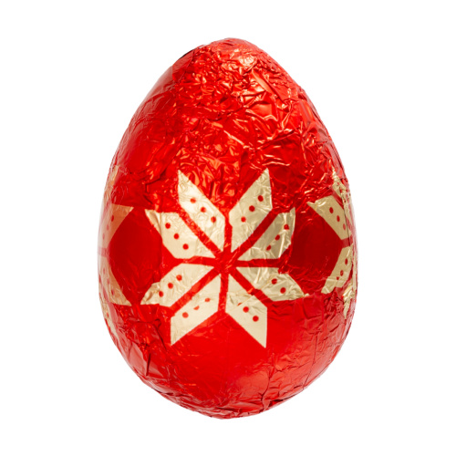 Figurine ouă de Paște din masă de cacao – „încondeiate”, 6,5 cm, 20 g