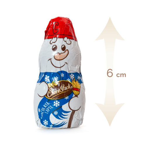 Pachet Crăciun ursuleț cu figurine din ciocolată lapte, 170 g