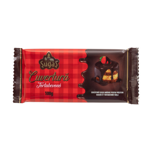 Cuvertură cacao pentru prăjituri, 100 g