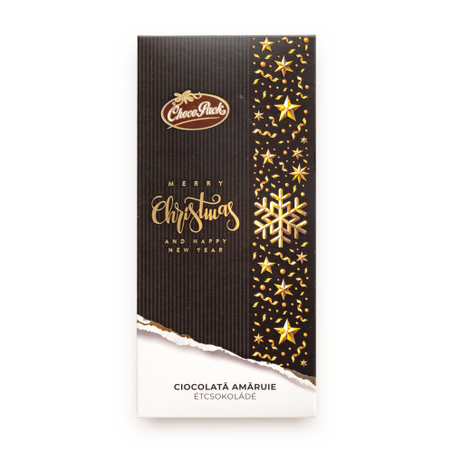Merry Christmas – ciocolată amăruie, 80 g