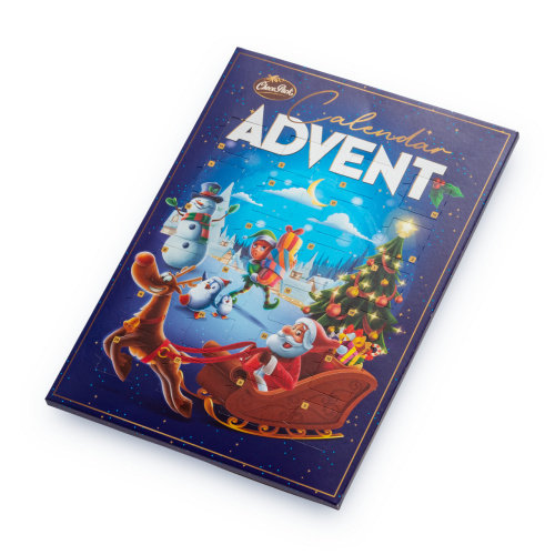 Calendar advent cu ciocolată lapte, 50 g