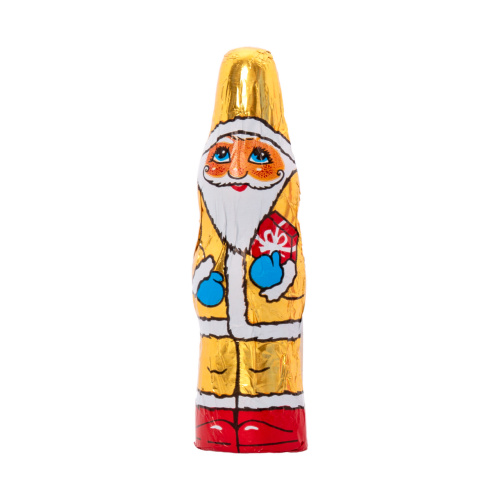 Set 30 figurine din ciocolată lapte –  Moș Crăciun, 10 cm, 18 g