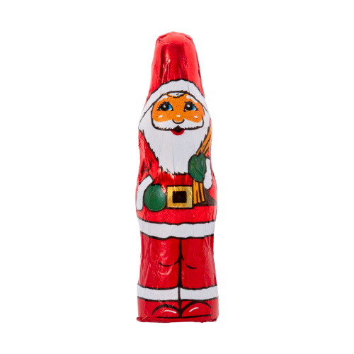 Set 30 figurine din ciocolată lapte –  Moș Crăciun, 10 cm, 18 g