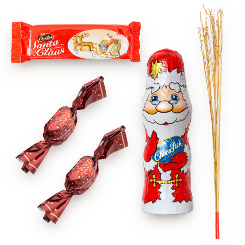 Pachet Moș Crăciun cu nuia, 80 g