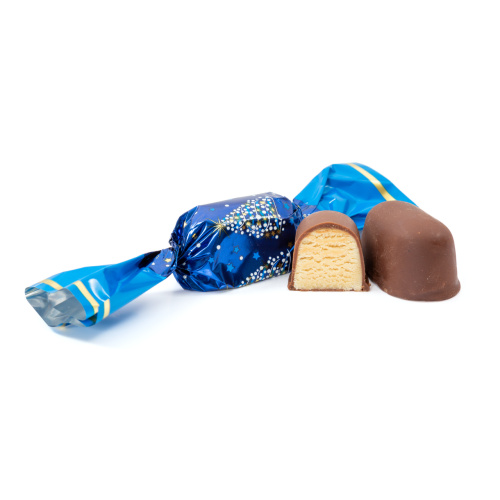 Bomboane de pom din marțipan cu ciocolată lapte, învelite în ciocolată cu lapte :: 3 kg