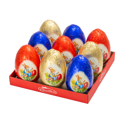 Set 9 figurine ouă din masă de cacao, 16 cm, 200 g