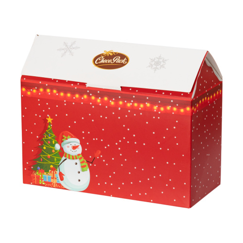 Pachet cadou cu dulciuri din ciocolată lapte, 214 g :: Roșu