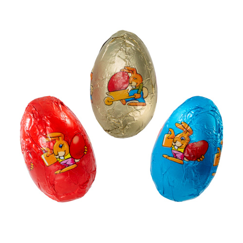 Pachet rățușcă cu figurine de ouă din masă de cacao, 80 g