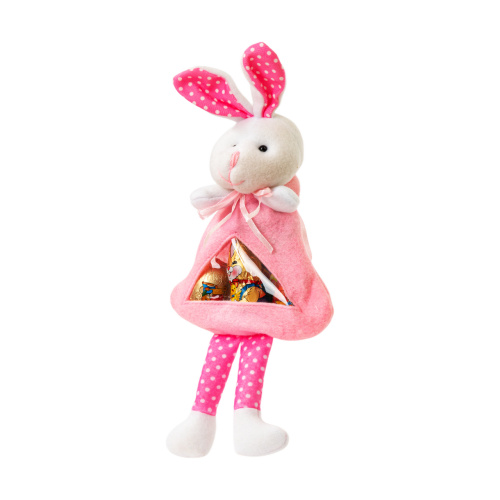 Pachet iepuraș cu figurine din masă de cacao, 50 g - roz :: Roz
