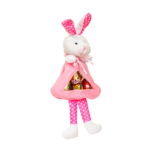 Pachet iepuraș cu figurine din masă de cacao, 50 g - roz :: Roz