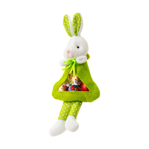 Pachet iepuraș cu figurine din masă de cacao, 50 g - verde :: Verde