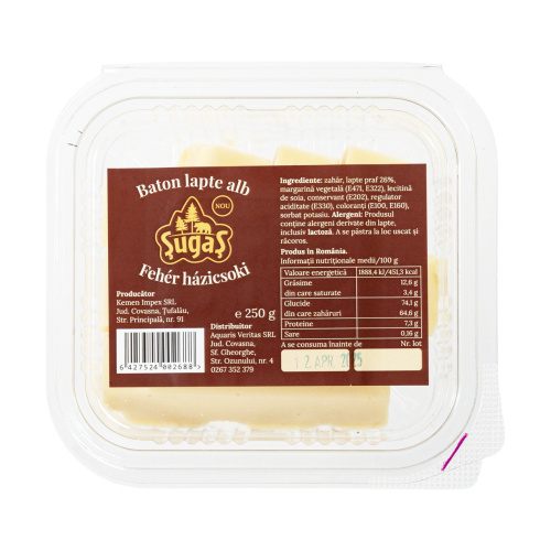 Baton lapte alb, 250 g
