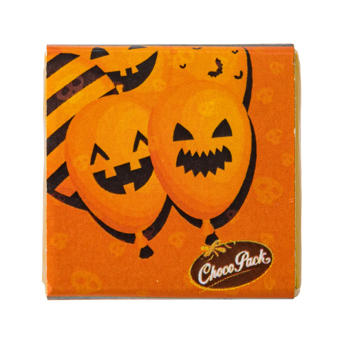 Tabletă din ciocolată cu lapte în stil de Halloween, de mărime 3,5 × 3,5 cm, 10 g