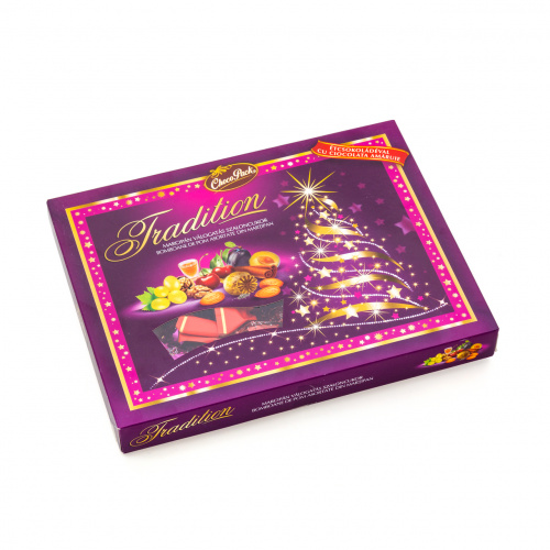 Bomboane de pom "Tradition" din marțipan, cu ciocolată amăruie, 320 g